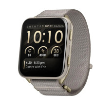Смарт-годинник Garmin Venu X1 Soft Gold Titanium and French Grey Nylon Band