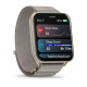 Смарт-годинник Garmin Venu X1 Soft Gold Titanium and French Grey Nylon Band