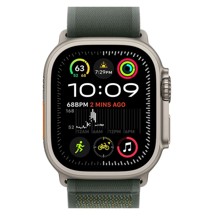 Apple Watch Ultra 2 2024 Natural Titanium, Green Trail Loop (M/L), LTE