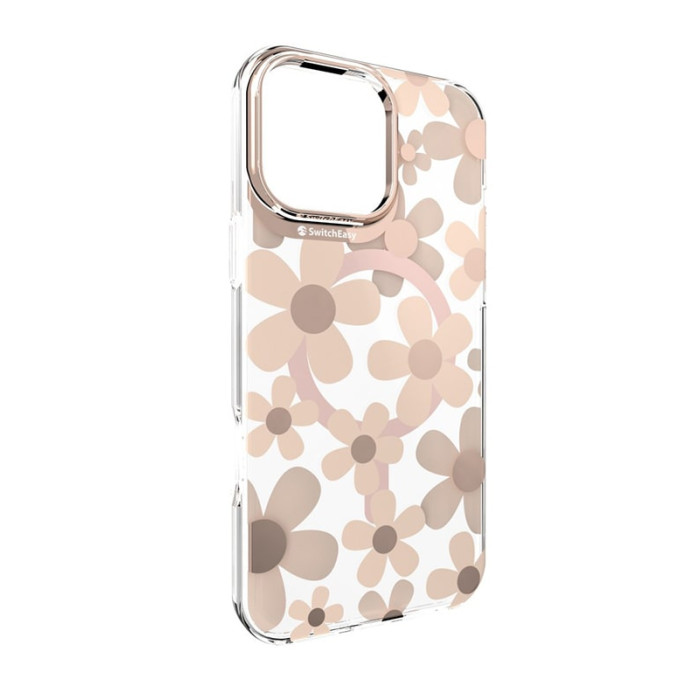 Чохол для iPhone 16 Pro - Switcheasy Fleur M Patterned Shockproof MagSafe, Rose