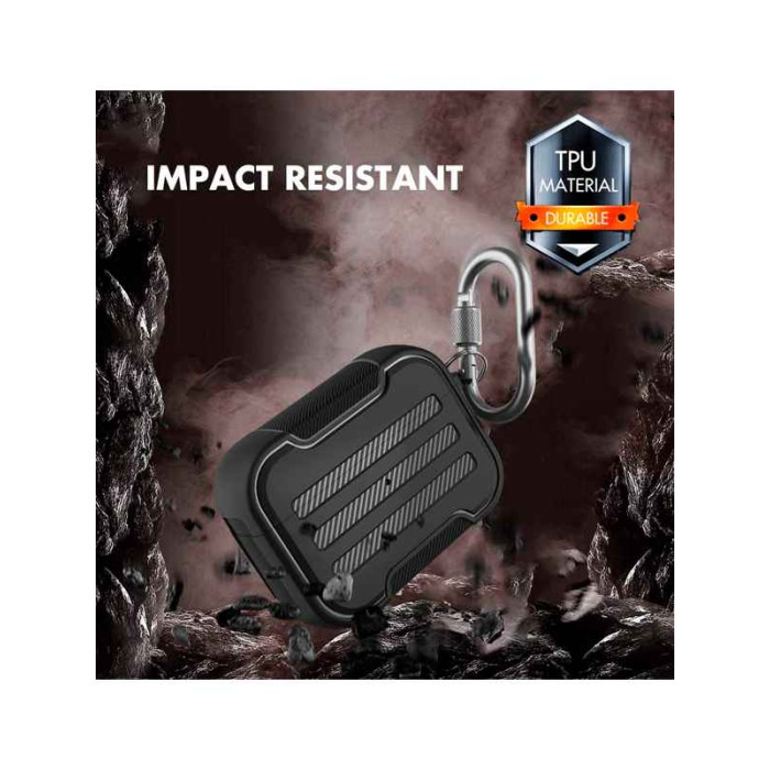 Чохол для Apple AirPods Pro - AHA Style Rugged Hard-Shell Case, Black