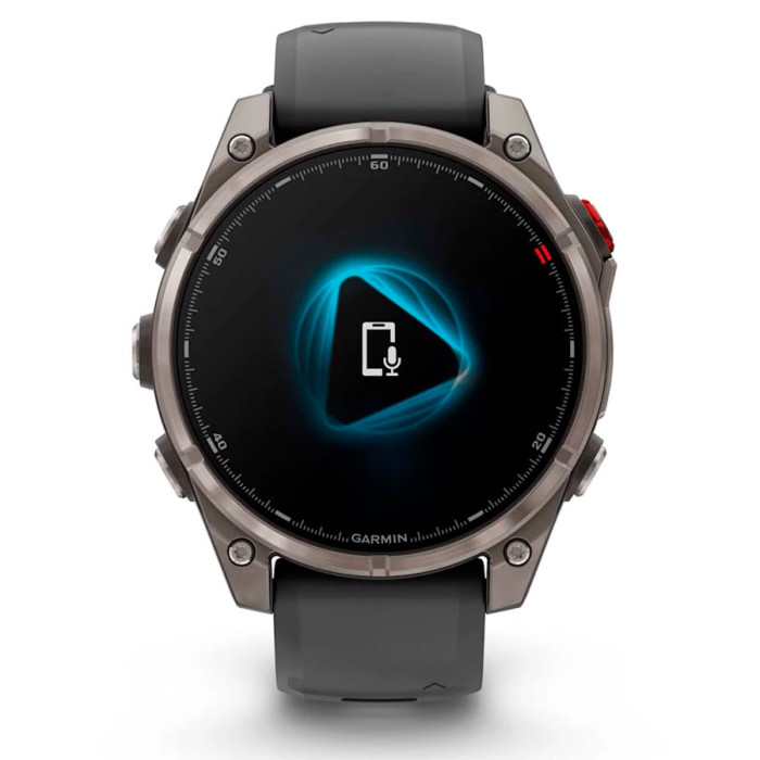 Смарт-годинник Garmin Fenix 8 Pro 47mm AMOLED Titanium with Graphite/Black