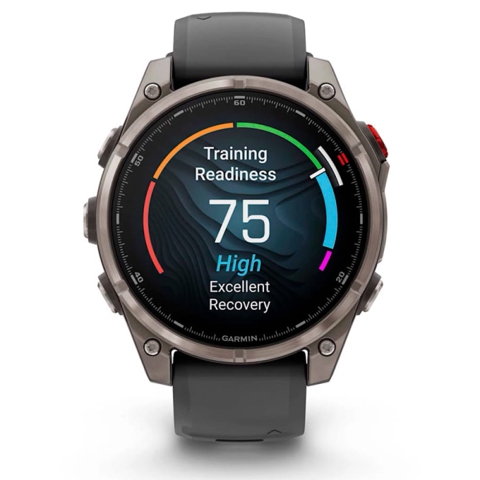 Смарт-годинник Garmin Fenix 8 Pro 47mm AMOLED Titanium with Graphite/Black