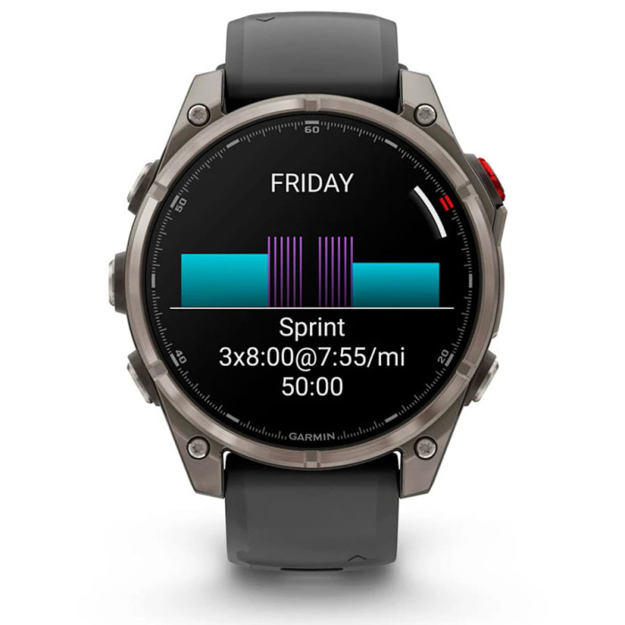 Смарт-годинник Garmin Fenix 8 Pro 47mm AMOLED Titanium with Graphite/Black