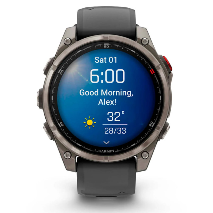Смарт-годинник Garmin Fenix 8 Pro 47mm AMOLED Titanium with Graphite/Black