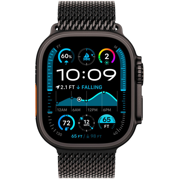 Apple Watch Ultra 2 2024 Black Titanium, Black Titanium Milanese Loop (S), LTE