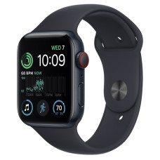 Apple Watch SE (2Gen) 40mm Midnight, White Sport Band (2022) LTE