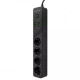 Мережевий фільтр Proove Power Strip P-04 (4 розетки + 4 USB + 2 Type-C) 3m Black