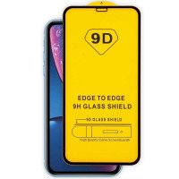 Захисне скло для iPhone XR / 11 - 9D Black (OEM)