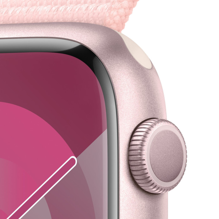 Apple Watch S9 45mm Pink, Light Pink Sport Loop