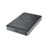 Додатковий аккумулятор Choetech 10000mAh Ultra-Thin Magnetic PD 20W Black