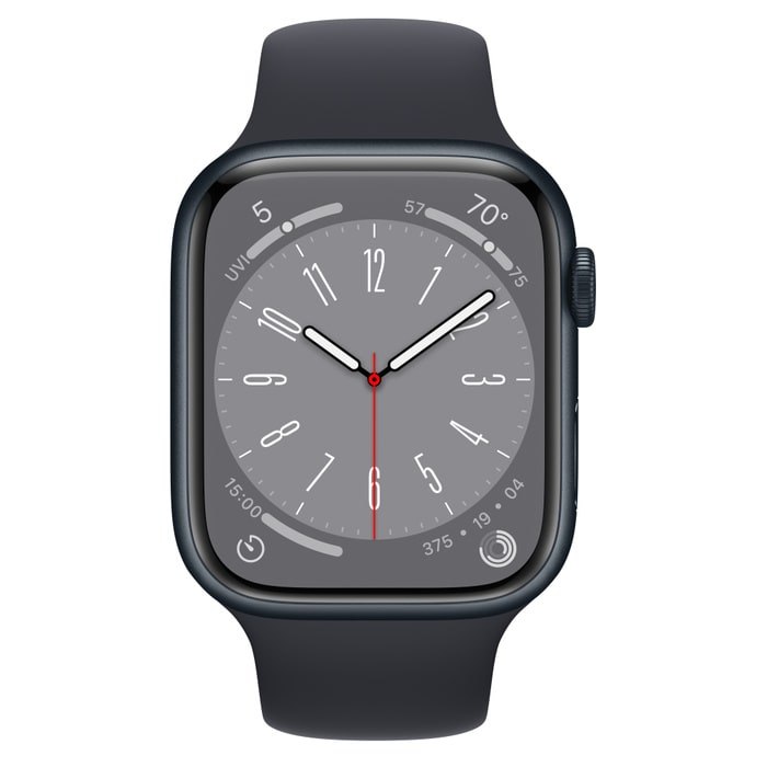 Apple Watch S8 45mm Midnight, Midnight Sport Band LTE Вживаний (б/в)