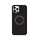 Чохол для iPhone 12/12 Pro - Pump Silicone Minimalistic, Circles on Dark