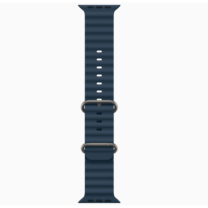 Apple Watch Ultra 2 Titanium, Blue Ocean Band (One Size), LTE