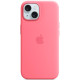 Чохол для iPhone 15 - Silicone MagSafe, Pink (HC)