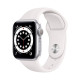 Apple Watch S6 44mm Silver, White Sand Sport Band Як новий