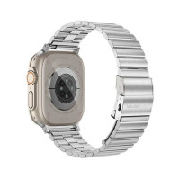 Ремінець для Apple Watch - 42/44/45/46/49mm, AmazingThing Titan Steel Band, Grey