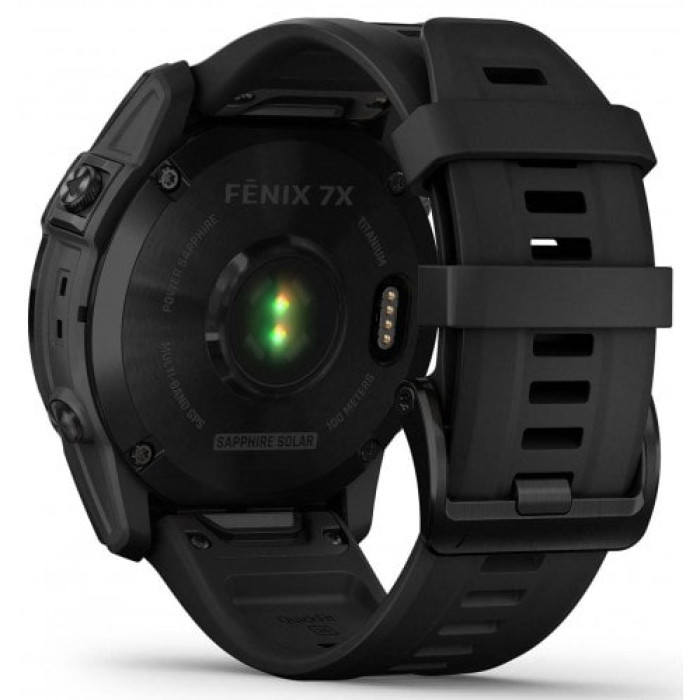 Смарт-годинник Garmin Fenix 7X Sapphire S. Black DLC Titanium w. Black Band Вживаний (б/в)