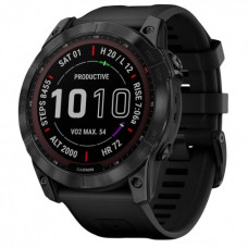 Смарт-годинник Garmin Fenix 7X Sapphire S. Black DLC Titanium w. Black Band Вживаний (б/в)