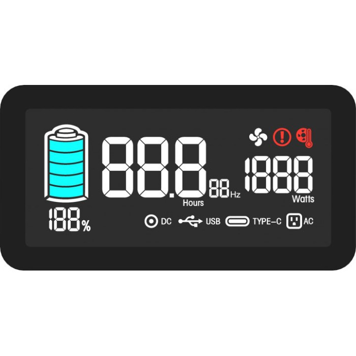 Зарядна станція Powerness Hiker U1000 (1166 Вт/г, 100 Вт)