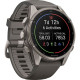 Смарт-годинник Garmin Fenix 9 43mm AMOLED Titanium with Pebble Gray Silicone Band