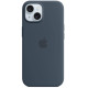 Чохол для iPhone 15 - Silicone MagSafe, Storm Blue (HC)