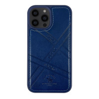 Чохол для iPhone 13 - Santa Barbara Polo Polo Imran Leather, Navy Blue