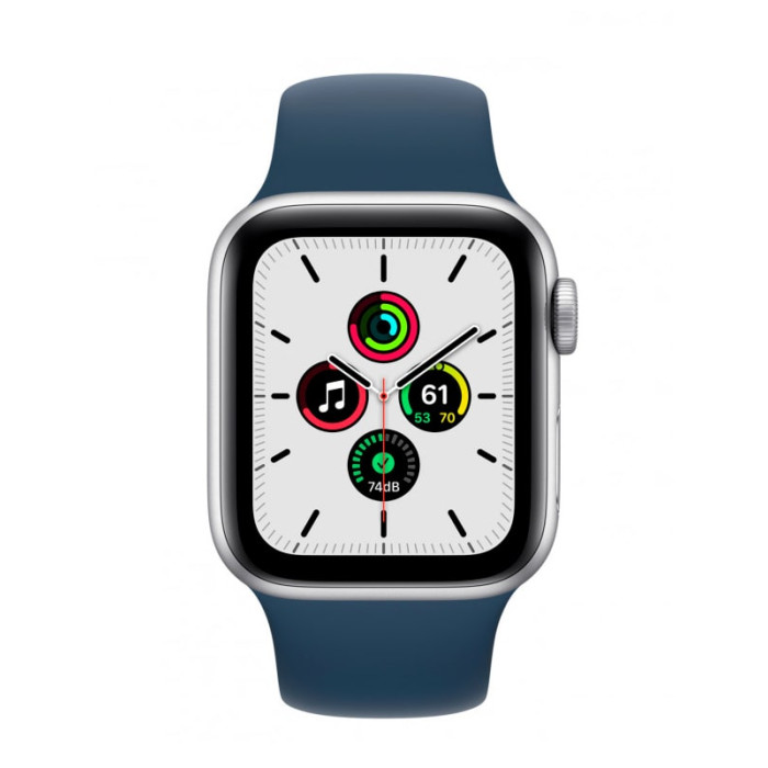 Apple Watch SE (1Gen) 44mm Silver, Abyss Blue Sport Band Як новий