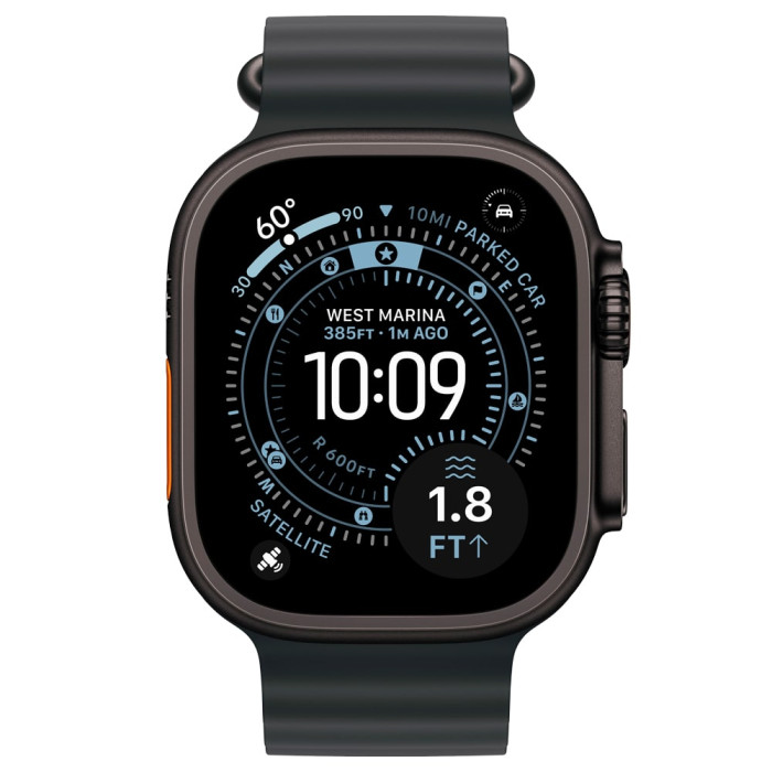 Apple Watch Ultra 3 Black Titanium, Black Ocean Band Вживаний (б/в)