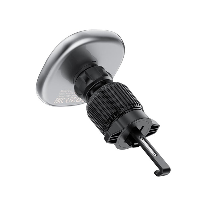 Тримач з безпровідною зарядкою Acefast D41 Wireless Air Vent Series 15W, Silver
