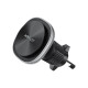 Тримач з безпровідною зарядкою Acefast D41 Wireless Air Vent Series 15W, Silver