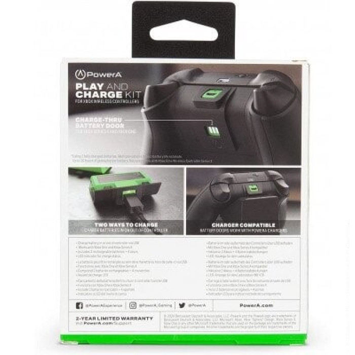 Комплект акумуляторів для геймпаду Xbox Series X/S - PowerA, Play and Charge Kit