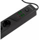 Мережевий фільтр Proove Power Strip P-04 (4 розетки + 4 USB + 2 Type-C) 2m Black