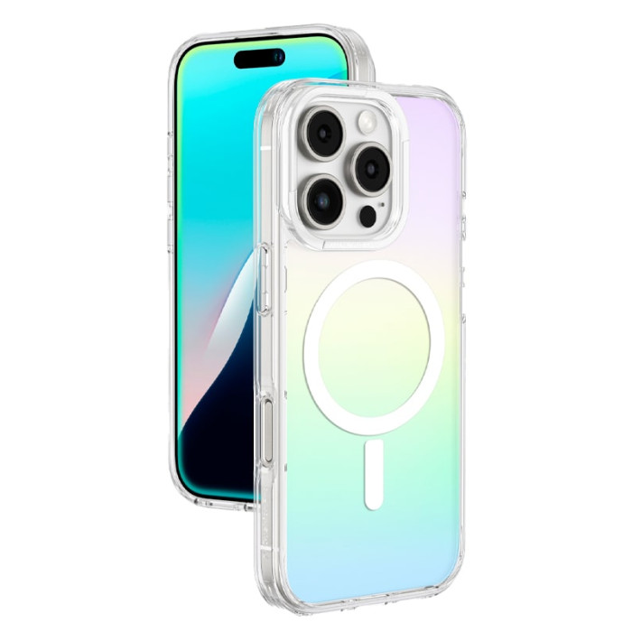 Чохол для iPhone 16 Pro Max - AmazingThing Minimal MagSafe, Rainbow