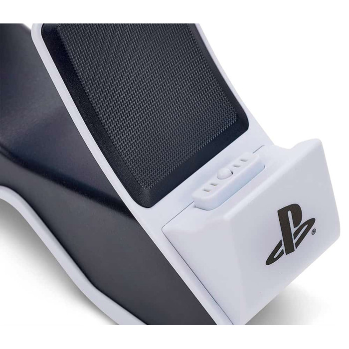 Зарядна станція для геймпадів Sony DualSense - PowerA Dual Charging Station, Black/White