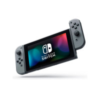 Портативна ігрова приставка - Nintendo Switch with Black and Gray Joy-Con (V2), Як новий