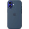 Чохол для iPhone 16 - Silicone MagSafe, Denim (HC) Чохол для iPhone 16 - Silicone MagSafe, Denim (HC)