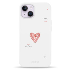 Чохол для iPhone 14 - Pump Silicone Minimalistic MagSafe, Heart Red