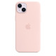 Чохол для iPhone 14 - Silicone MagSafe, Chalk Pink (HC)