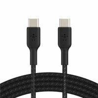 Кабель USB-C to USB-C - Belkin, Braided 1m, Black