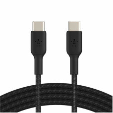Кабель USB-C to USB-C - Belkin, Braided 1m, Black