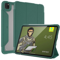 Чохол для iPad Pro 11 (2018-22) / Air 10.9/11 (2020-25) - Blueo Drop Res. with Leather Case, Green