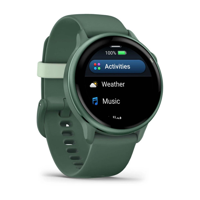Смарт-годинник Garmin Vivoactive 6 Metallic Jasper Green with Jasper Green Band