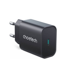 Зарядний пристрій - Choetech 25W USB-C PPS, Black