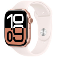 Apple Watch S10 42mm Rose Gold, Light Blush Sport Band (M/L) LTE