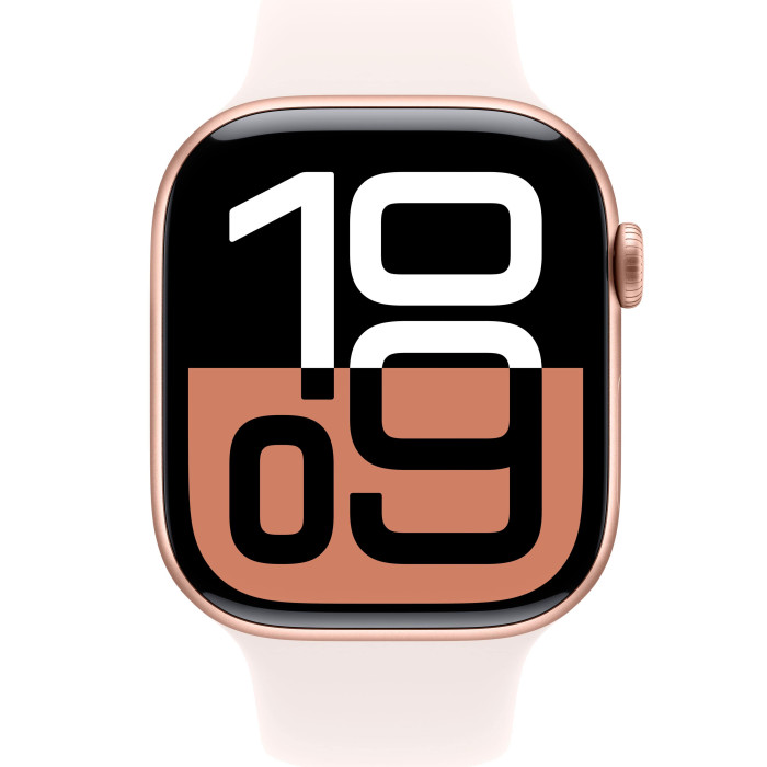 Apple Watch S10 42mm Rose Gold, Light Blush Sport Band (M/L) LTE