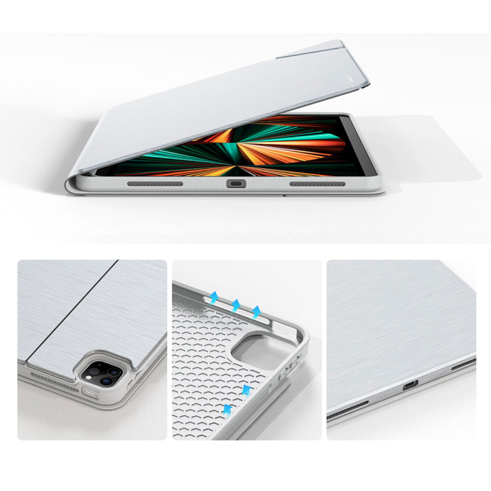 Чохол для iPad Pro 11 (2018-22) / Air 10.9/11 (2020-25) - AmazingThing Opal Meta Case, Silver