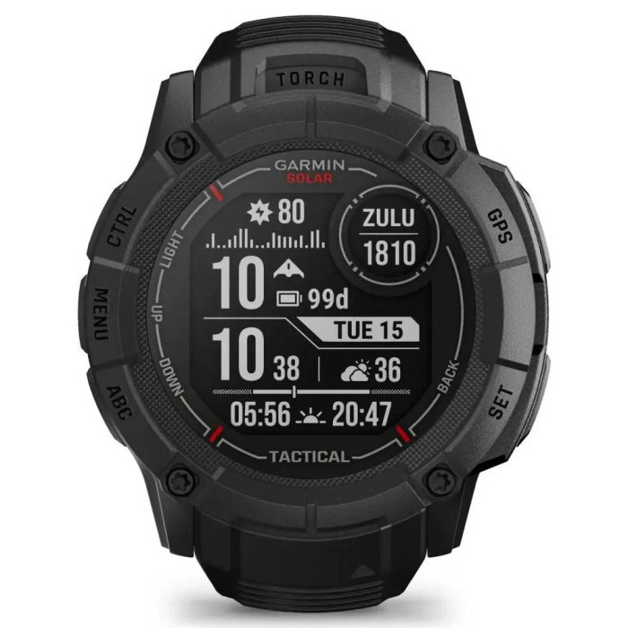 Смарт-годинник Garmin Instinct 2X Solar - Tactical Edition Black