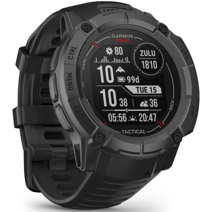 Смарт-годинник Garmin Instinct 2X Solar - Tactical Edition Black