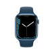 Apple Watch S7 45mm Blue, Blue Sport Band Вживаний (б/в)